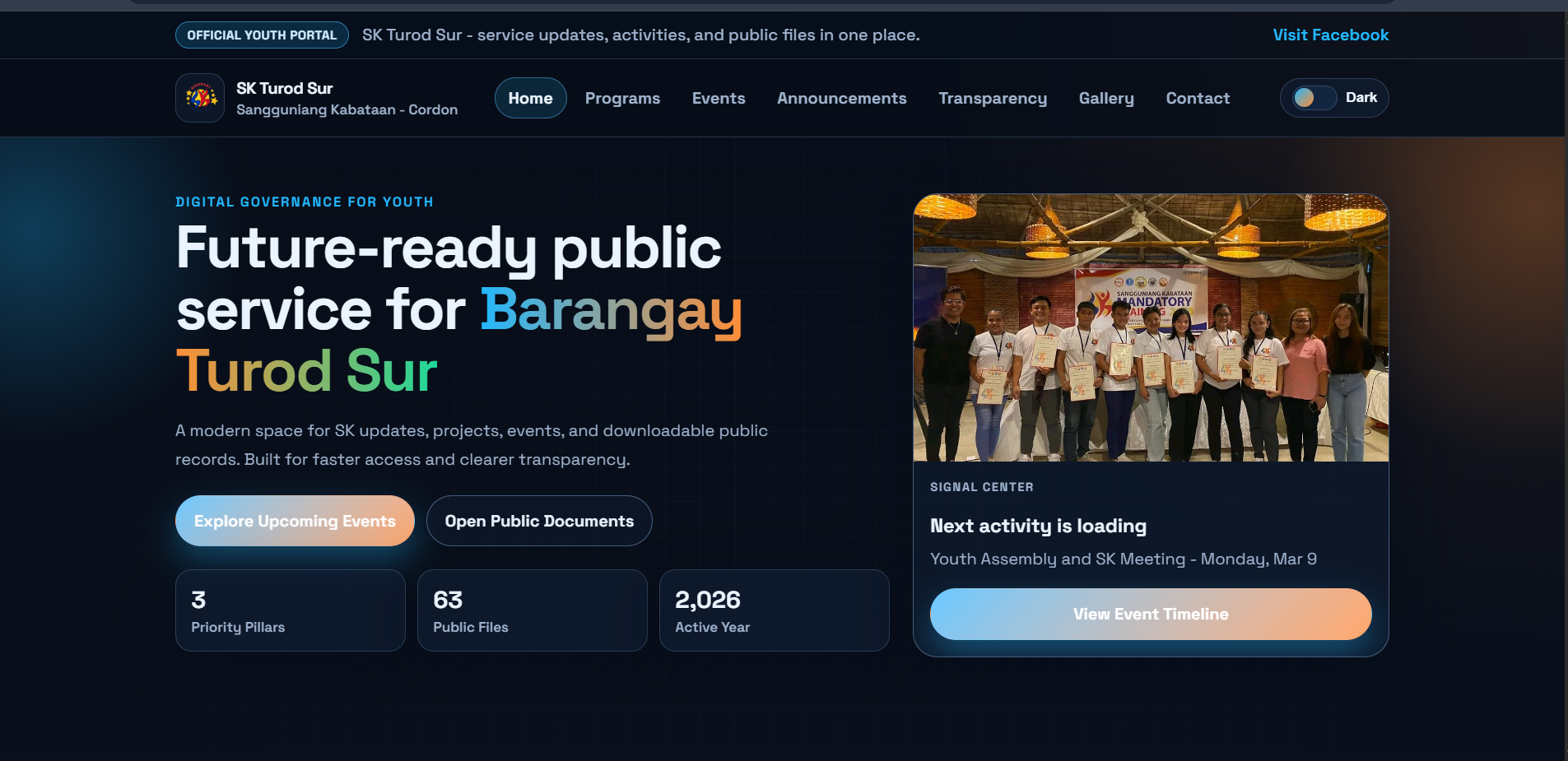 SK Turod Sur Webpage project preview