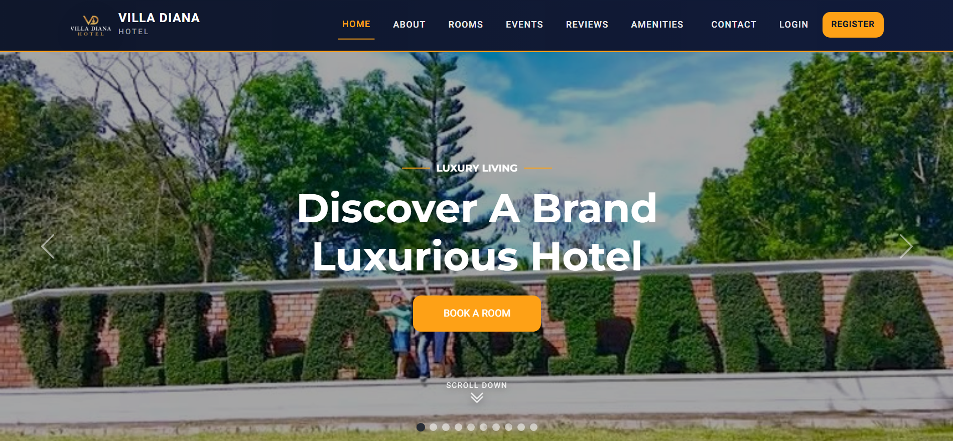 Villa Diana Hotel project preview